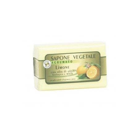 Sapone vegetale: Limone con olio di oliva biologico e miele d’acacia – 150gr