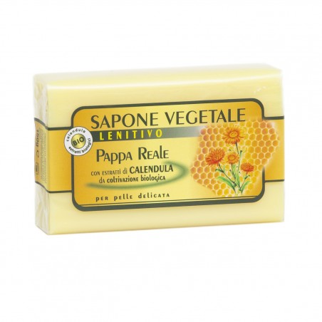 Sapone vegetale: Pappa Reale e Calendula – 150 gr.