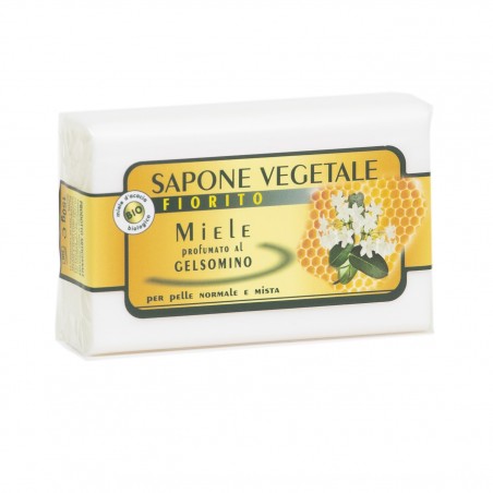 Sapone vegetale: sapone Miele e Gelsomino – 150 gr.